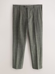 Green N. Premium Tailored Fit Wool Blend Textured Suit Trousers - Image 5 of 9