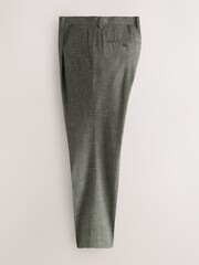 Green N. Premium Tailored Fit Wool Blend Textured Suit Trousers - Image 6 of 9