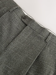 Green N. Premium Tailored Fit Wool Blend Textured Suit Trousers - Image 8 of 9