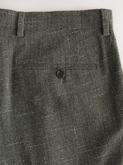 Green N. Premium Tailored Fit Wool Blend Textured Suit Trousers - Image 9 of 9