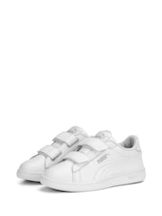 Puma White Smash 3.0 Leather Sneakers - Image 3 of 6