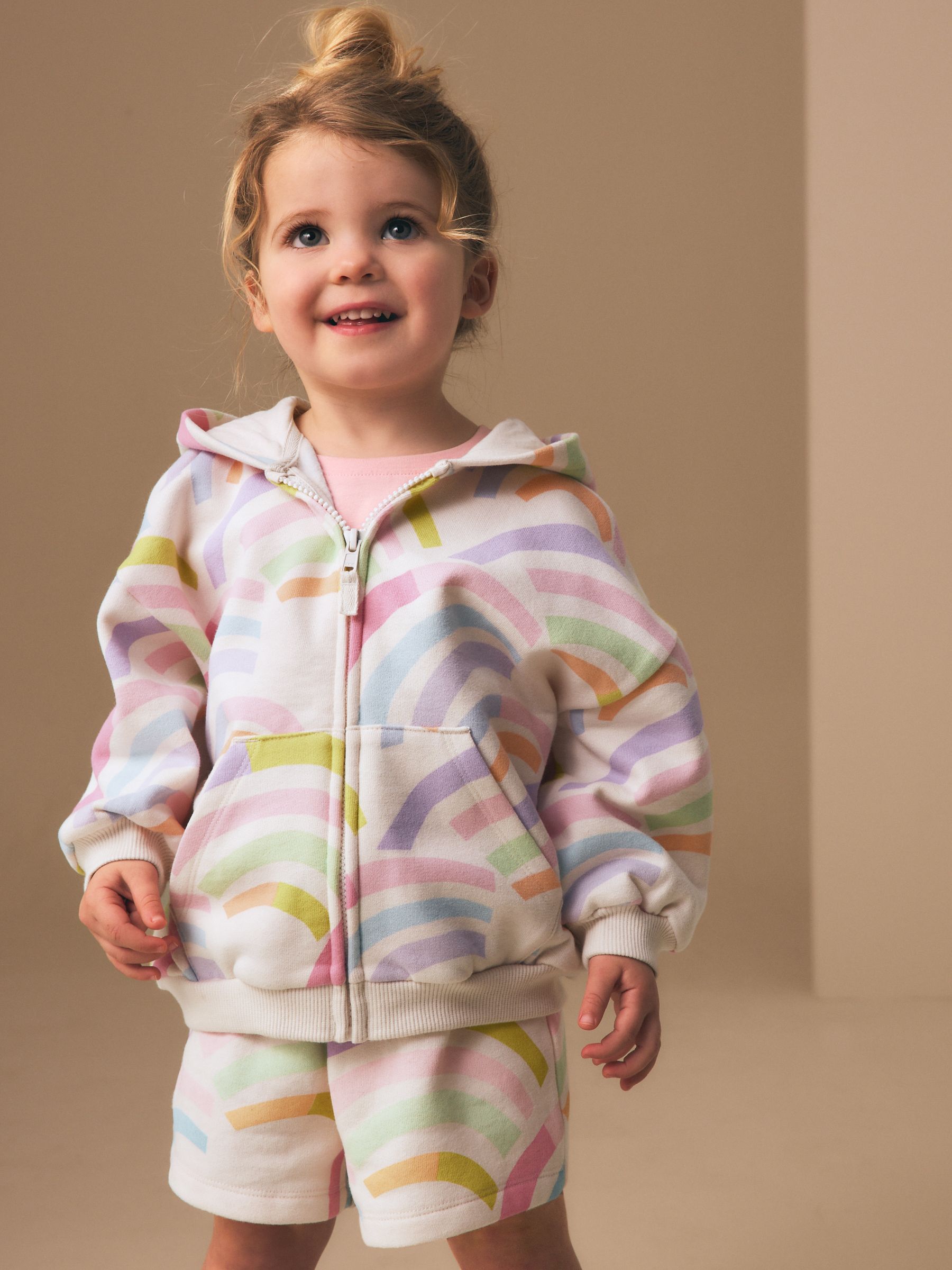 Buy Rainbow Zip Through Hoodie (3mths-7yrs) from Next USA