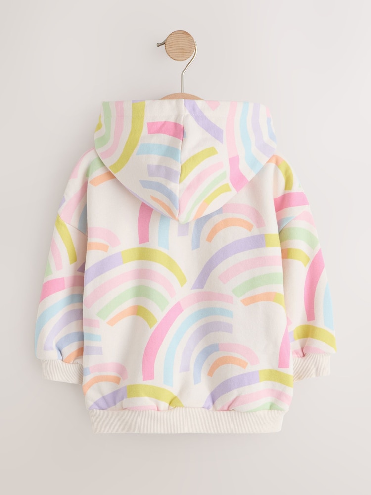 Rainbow Zip Through Hoodie (3mths-7yrs) - Image 2 of 4
