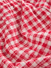 Cream Gingham Fruit Market Crew Neck Sweatshirt & Shorts Set (3mths-7yrs) - Image 7 of 8