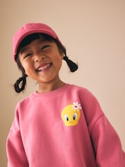 Pink Tweety Crew Neck Sweatshirt & Shorts Set (3mths-7yrs) - Image 4 of 9