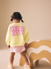 Yellow Hello Kitty - 圆领运动衫和短裤套装（3个月-7岁） - 图片3 / 11