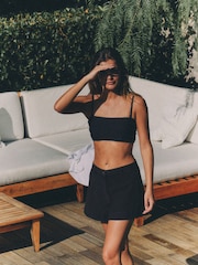 The Set 3 Pack Lightweight Shorts Chocolate Brown/Khaki Green/White - Image 1 of 10