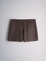 The Set 3 Pack Lightweight Shorts Chocolate Brown/Khaki Green/White - Image 4 of 10