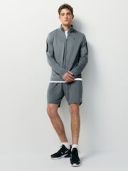 Slate Grey Active Gym Textured Training Shorts - Image 3 of 9