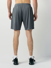 Slate Grey Active Gym Textured Training Shorts - Image 4 of 9