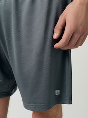 Slate Grey Active Gym Textured Training Shorts - Image 6 of 9
