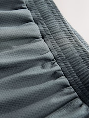 Slate Grey Active Gym Textured Training Shorts - Image 9 of 9