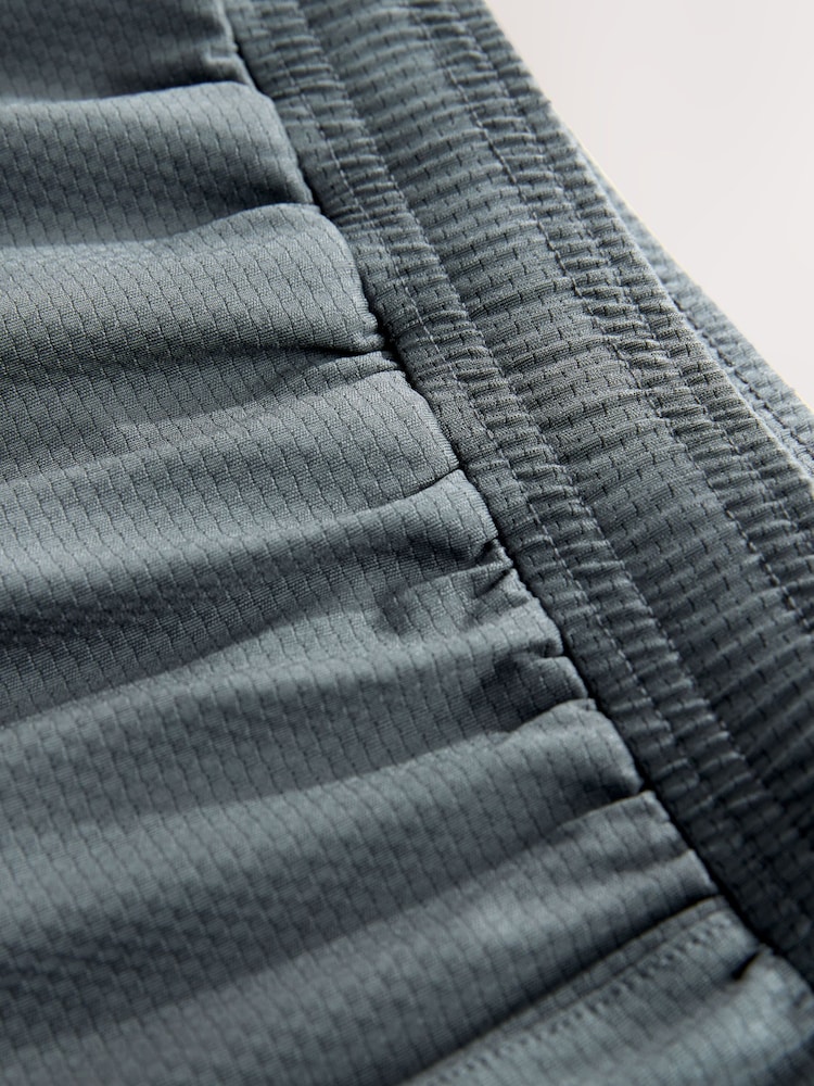 Slate Grey Active Gym Textured Training Shorts - Image 9 of 9