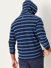 FatFace Trescowe Navy Stripe Zip Through Hoodie - Image 2 of 6