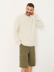 FatFace Oatmeal Woolacombe Henley - Image 2 of 7