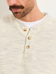 FatFace Oatmeal Woolacombe Henley - Image 5 of 7