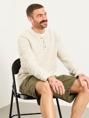 FatFace Oatmeal Woolacombe Henley - Image 6 of 7