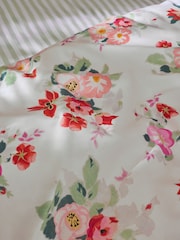 Cath Kidston Green Floral Bunches 100% Cotton Duvet Cover and Pillowcase Set - Image 4 of 7