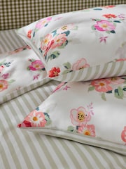 Cath Kidston Green Floral Bunches 100% Cotton Duvet Cover and Pillowcase Set - Image 5 of 7