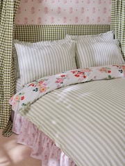 Cath Kidston Green Floral Bunches 100% Cotton Duvet Cover and Pillowcase Set - Image 6 of 7