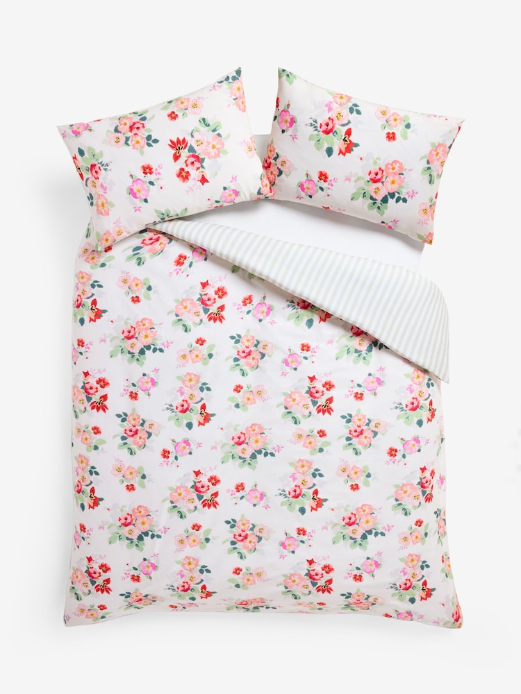 Cath Kidston Green Floral Bunches 100% Cotton Duvet Cover and Pillowcase Set - Image 7 of 7