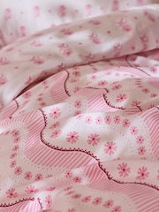 Cath Kidston Pink Spitalfields Floral Frill 100% Cotton Duvet Cover and Pillowcase Set - Image 4 of 8