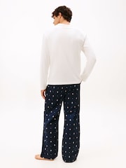 Tommy Hilfiger White Henley Woven Pyjamas Set Gift Box - Image 2 of 6