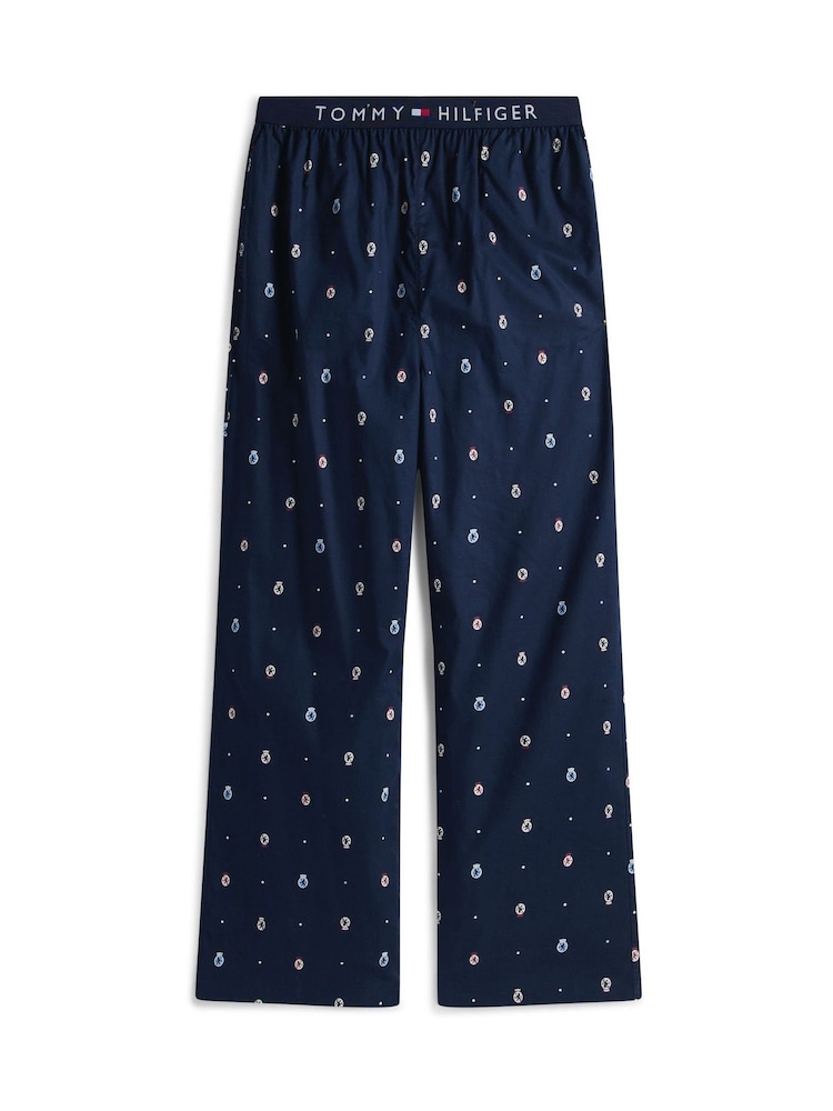 Tommy Hilfiger White Henley Woven Pyjamas Set Gift Box - Image 6 of 6