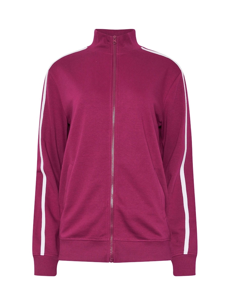 Long Tall Sally Red Two Stripe Zip Thru Jacket - Image 5 of 5 Long Tall Sally Red Two Stripe Zip Thru Jacket - Image 5 of 5