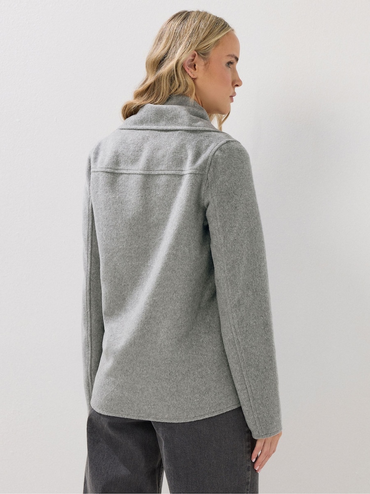 Long Tall Sally Grey Scarf Coat - Image 2 of 6 Long Tall Sally Grey Scarf Coat - Image 2 of 6