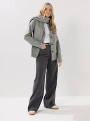 Long Tall Sally Grey Scarf Coat - Image 4 of 6