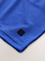 Blue Active Gym Textured Training Shorts - Image 2 of 3