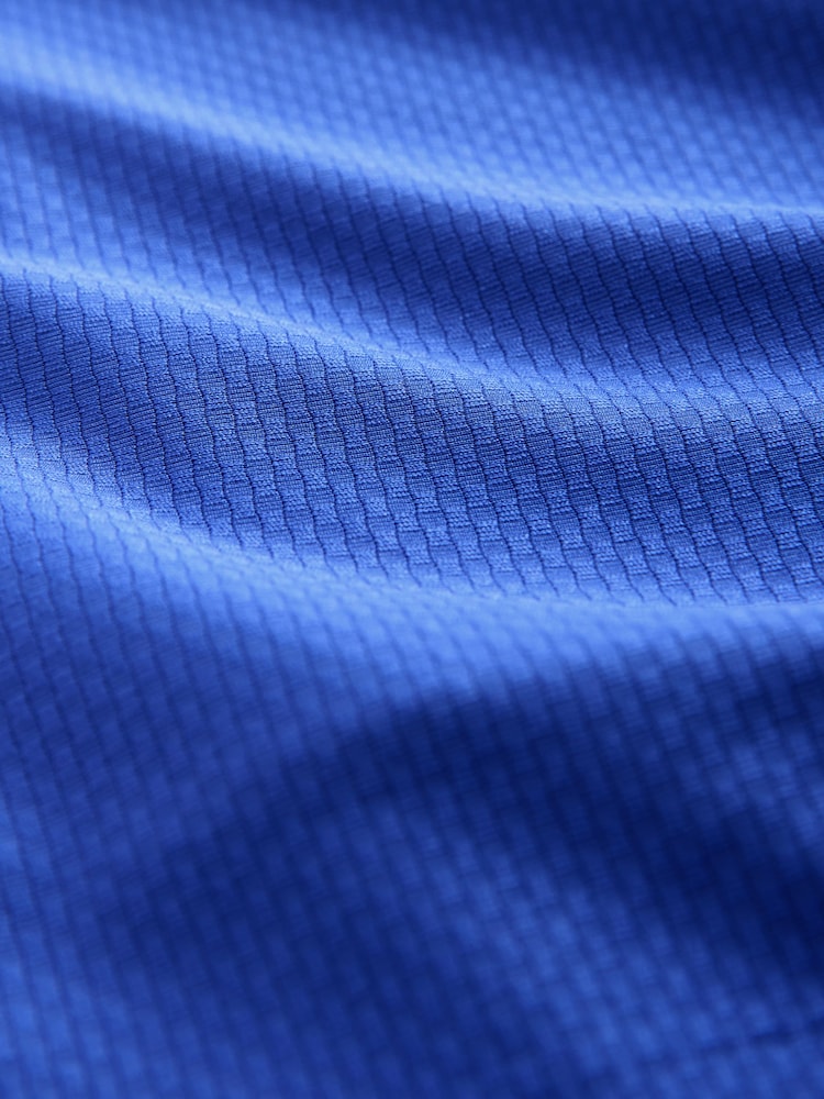 Blue Active Gym Textured Training Shorts - Image 3 of 3
