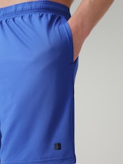Niebieski - Fakturowane szorty treningowe Active - Obraz 4 z 7