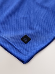 Niebieski - Fakturowane szorty treningowe Active - Obraz 6 z 7