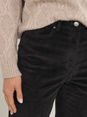 Long Tall Sally Black Kick Flare Cord Trousers - Image 4 of 5