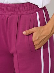 Long Tall Sally Red Two Stripe Joggers - Image 4 of 5