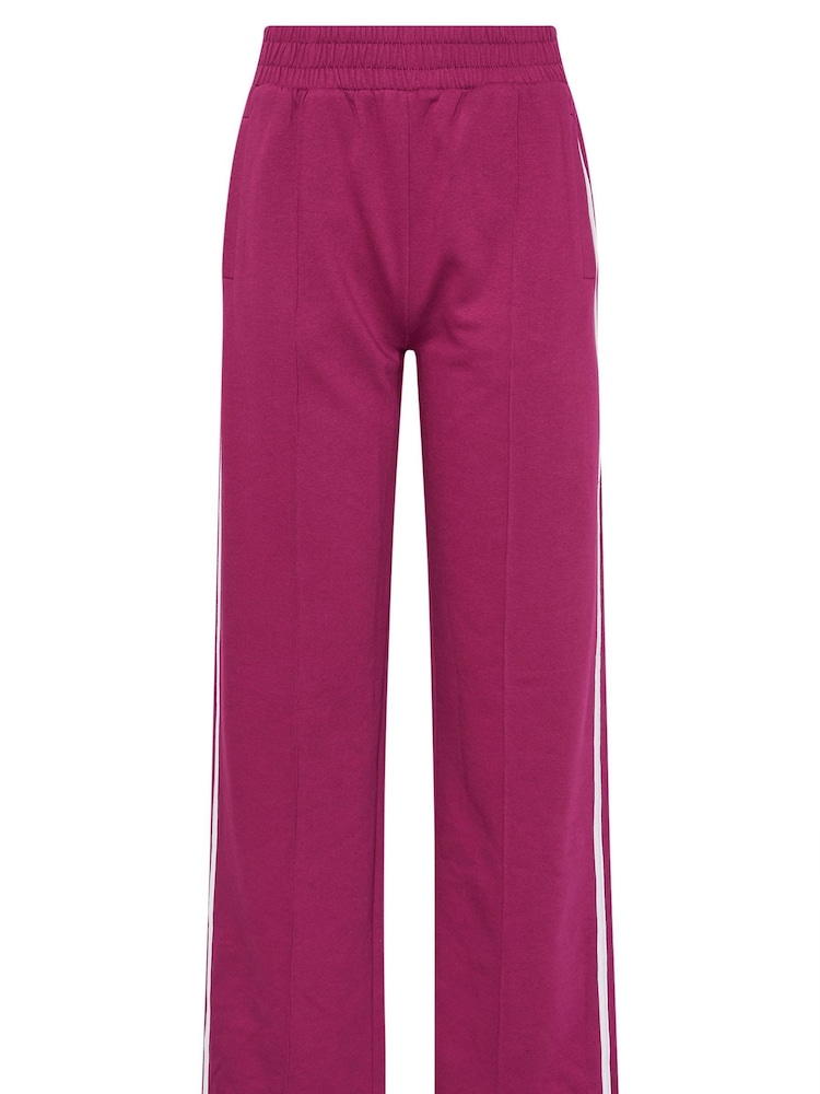 Long Tall Sally Red Two Stripe Joggers - Image 5 of 5