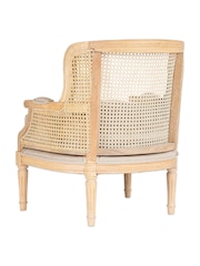 Nkuku Natural Kaziria Cane & Linen Armchair - Image 6 of 6