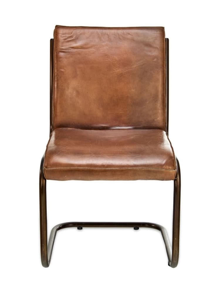 Nkuku Aged Tan Narwana Leather Desk Chair - Image 6 of 6 Nkuku Aged Tan Narwana Leather Desk Chair - Image 6 of 6