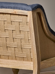Nkuku Grey Elbu Deconstructed Linen Armchair - Image 4 of 4