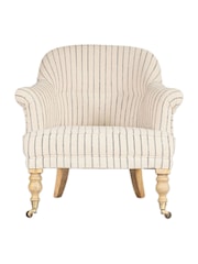 Nkuku Grey Sanja Stripe Armchair - Image 4 of 6