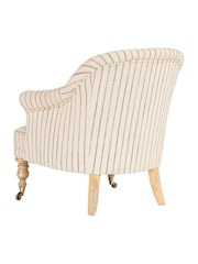 Nkuku Grey Sanja Stripe Armchair - Image 6 of 6