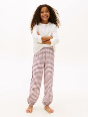 Tommy Hilfiger Cream Essential Long Sleeve Jersey Pyjamas Gift Set - Image 1 of 6