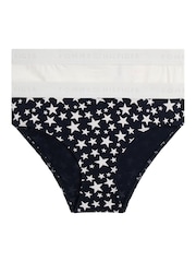 Tommy Hilfiger Blue Signature Print Briefs 2-Pack - Image 1 of 2