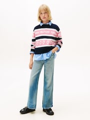 Tommy Hilfiger Intarsia Repeat Logo Relaxed Jumper - Imagen 2 de 5