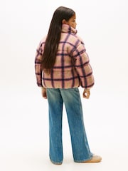 Tommy Hilfiger Relaxed Check Teddy Fleece Bomber Jacket - Bild 2 von 5