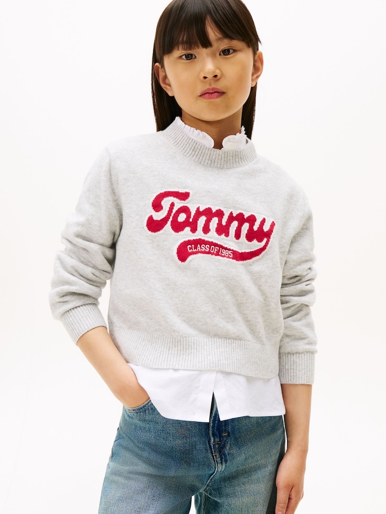 Tommy Hilfiger Varsity Intarsia Logo Jumper - Imagen 1 de 5