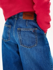 Tommy Hilfiger Blue Mabel High Rise Pleated Wide Leg Jeans - Image 4 of 5