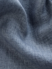 Blue Relaxed Fit Signature 100% Linen Heritage Herringbone Trousers - Image 10 of 10